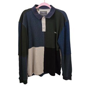 Rodd & Gunn Wnwn Harlequin Polo Sustainable Australian Cotton Shirt Size XL